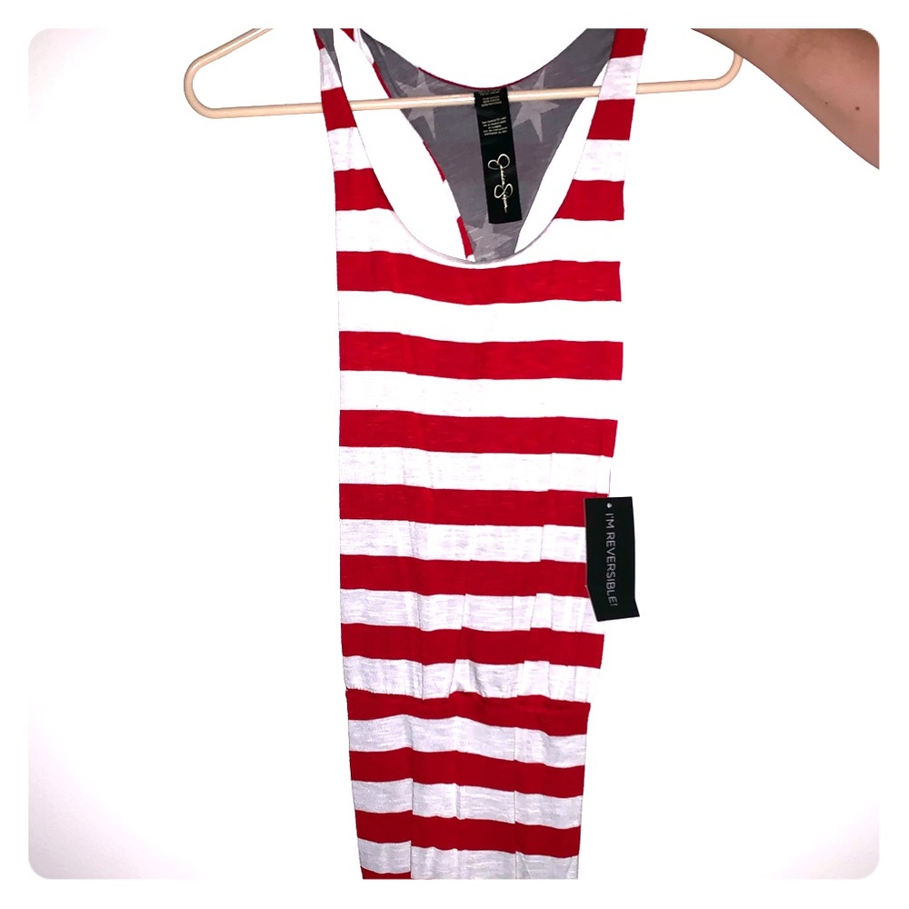red and white stripe dress by jessica simpson